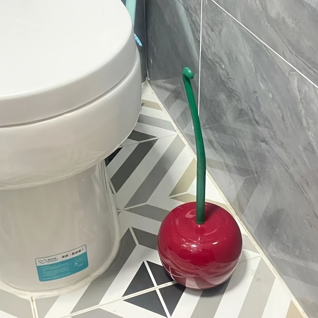 1 Set Novelty Cherry Toilet Brush, Creative Toilet Brush, Toilet Brushes And Holders