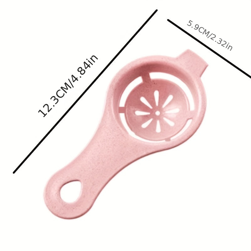1 Pack Egg Strainer Egg White Separator One Pack Random Color Kitchen Baking Egg Yolk Protein Separator