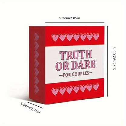 1 Box, Couple Mini Version "Real or Bold" Bedroom Fun Card Game, Party Entertainment, Tabletop Game, 18+ Adult Toys, Halloween/Christmas/Valentine's Day Gifts, Couple Romantic Dating Game | 50 Cards |