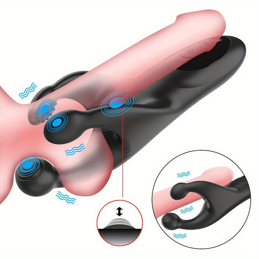 10 frequency vibration penis trainer exerciser, glans stimulator massager Men's vibrator toy adult products
