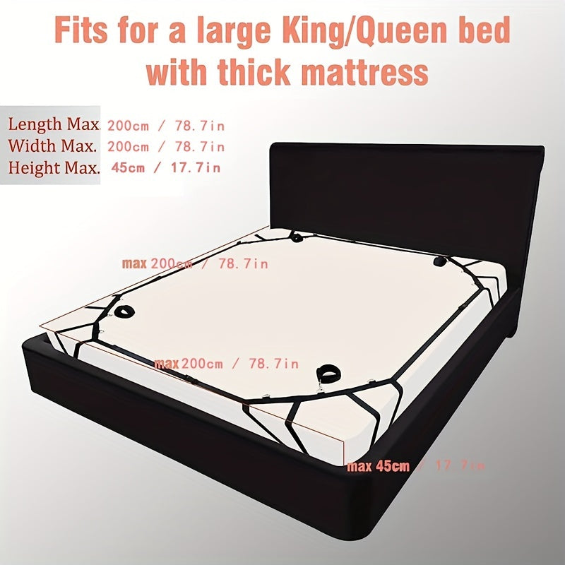 1 Set Bed Bondage BDSM Adult Fun Strap Upgrade Reinforcement Bed Spider Web Strap Binding And Binding Upgrade SM Binding And Binding Adult Sex Toys