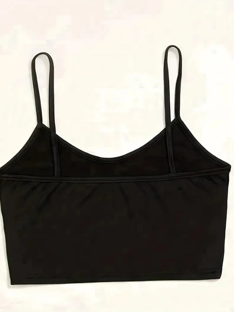 Gothic Skeleton Skeleton Print Crop Top Summer Women's Sexy Elastic Camis Female Strap Top Backless Vest Halloween Black Top
