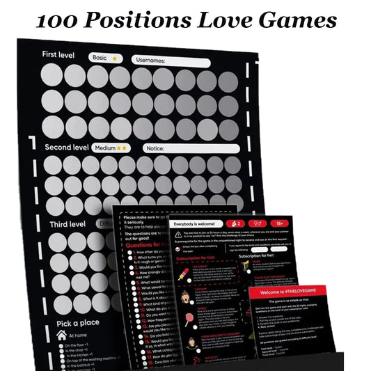 100 Sex Position Game Couples Sex Position Scratch Board Poster Love Game Scratch Date Night  Scratch Game For Adults Sex Toys