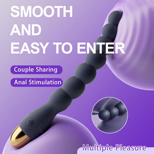 10-Frequency Vibration Multiple Stimulus Anal Toy: Smooth and Easy to Enter, Suitable for Couple Sharing, Anal Stimulation, and Multiple Pleasure