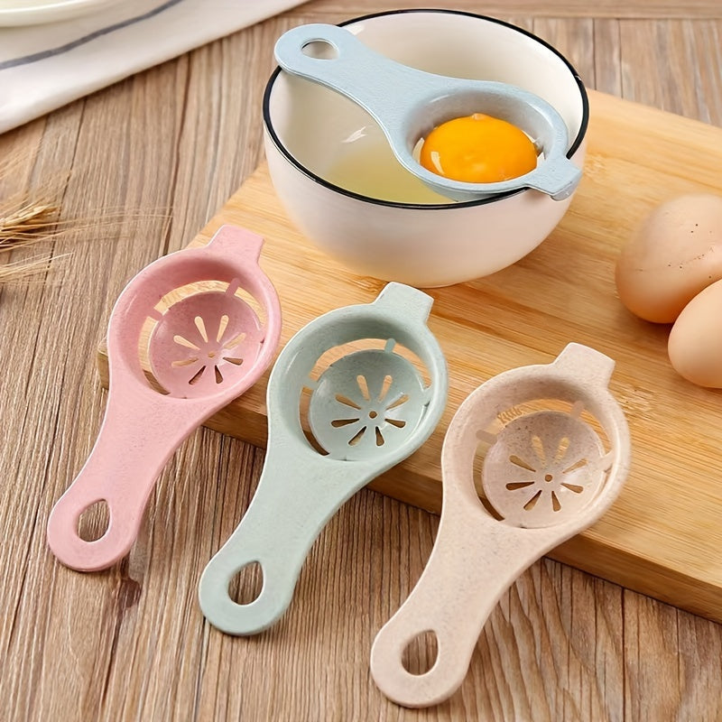 1 Pack Egg Strainer Egg White Separator One Pack Random Color Kitchen Baking Egg Yolk Protein Separator