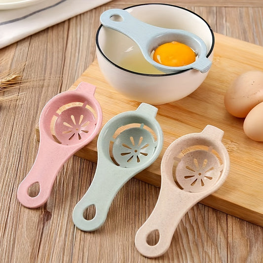 1 Pack Egg Strainer Egg White Separator One Pack Random Color Kitchen Baking Egg Yolk Protein Separator
